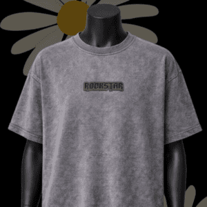 rockstar patched t shirt